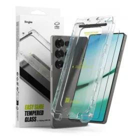   Ringke Galaxy S25 Ultra kijelzővédő fólia Premium edzett üveg 9H – installation jig (2pcs) átlátszó