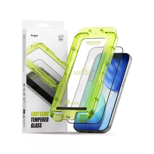 Ringke iPhone 17 Pro kijelzővédő fólia Premium edzett üveg 9H – installation jig (2pcs) átlátszó