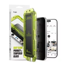   Ringke iPhone 17 Pro Max kijelzővédő fólia Premium betekintésvédő edzett üveg 9H – installation jig (2pcs) átlátszó