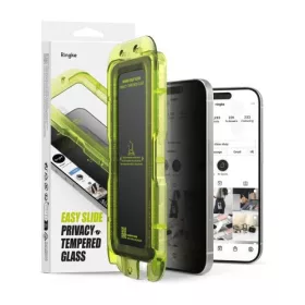   Ringke iPhone 17 kijelzővédő fólia Premium betekintésvédő edzett üveg 9H – installation jig (2pcs) átlátszó