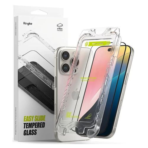 Ringke iPhone 16 Pro Easy Slide Prémium kijelzővédő fólia (2db)