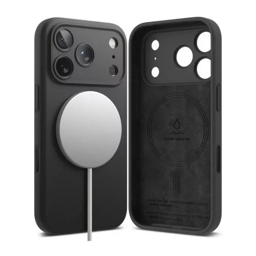 Ringke iPhone 17 Pro tok szilikon mágneses (fekete)