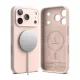 Ringke iPhone 17 Pro Max tok szilikon mágneses Sand (rózsaszín)