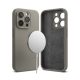 Ringke iPhone 15 Pro Max Case Silicone Magnetic Gray Telefontok