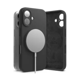 Ringke iPhone 16 Tok - Szilikon Mágneses Fekete
