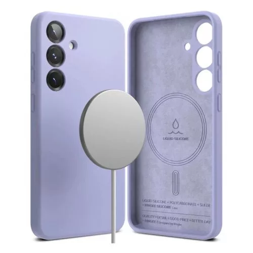 Ringke Galaxy S25 tok szilikon mágneses (levendula)