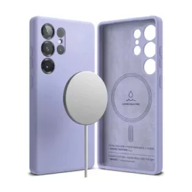 Ringke Galaxy S25 Ultra tok szilikon mágneses (levendula)