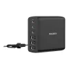 Rocoren 100W GaN Fali Töltő 3x USB-C És 3x /USB Csatlakozó (RCCTZM-NLZA01)