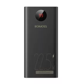   Romoss 40000mAh 22.5W (Fekete) Powerbank /Gyorstöltés(PEA40-152-2133H)
