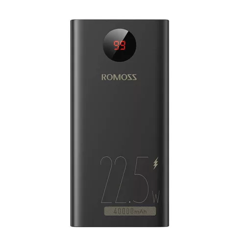 Romoss 40000mAh 22.5W (Fekete) Powerbank /Gyorstöltés(PEA40-152-2133H)