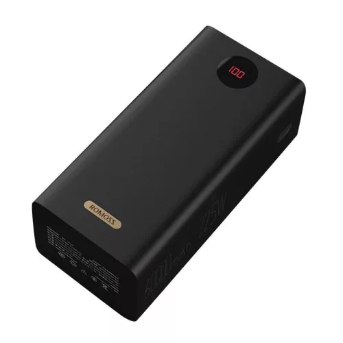 Romoss 60000mAh Gyorstöltő Powerbank QC+PD 22.5W (Fekete) (PEA60-152-2142)