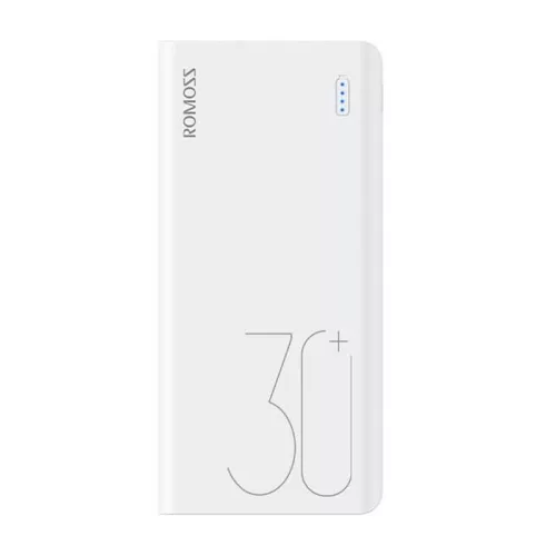 Romoss 30000mAh (Fehér) Powerbank USB-C /Gyorstöltés(PHP30-401-02)