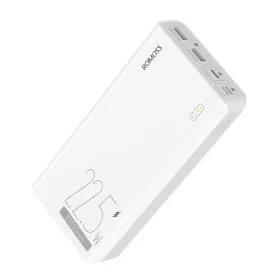   Romoss 30000mAh 22.5W (Fehér) Powerbank /Gyorstöltés(PHP30-711-1133H)