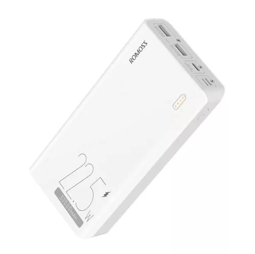 Romoss 30000mAh 22.5W (Fehér) Powerbank /Gyorstöltés(PHP30-711-1133H)