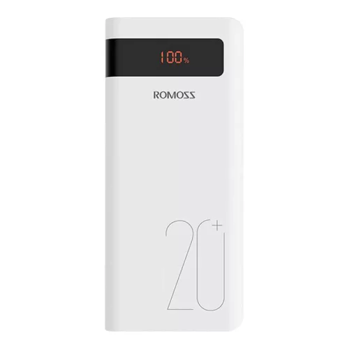 Romoss 20000mAh (Fehér) Hordozható Powerbank Gyorstöltéssel (PSN20-112-1134)