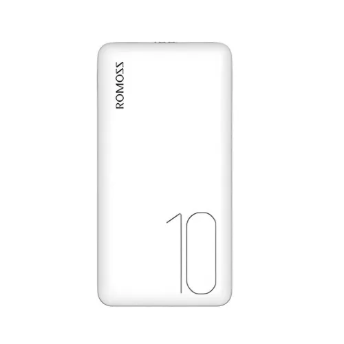 Romoss 10000mAh Hordozható (Fehér) Powerbank USB Töltővel (PSP10-102-1135)