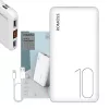 Romoss 10000mAh Hordozható (Fehér) Powerbank USB Töltővel (PSP10-102-1135)