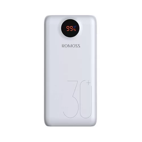 Romoss 26800mAh Nagy Kapacitású (Fehér) Powerbank /USB-C Csatlakozó (PSW30-115-1131)