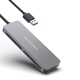   5in1 CF/ XD/ SD/ TF/ Cfast Kártyaolvasó - USB-A 3.0 Memóriakártya Olvasó és Író