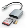 Rocketek CR344 2in1 MicroSD és SD kártyaolvasó USB-C 3.0 nagy sebességű dual kártyaadapter