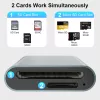 Rocketek CR344 2in1 MicroSD és SD kártyaolvasó USB-C 3.0 nagy sebességű dual kártyaadapter