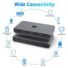8n1 USB 2.0- 4+4x USB-A HUB Dokkoló Állomás