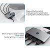 8n1 USB 2.0- 4+4x USB-A HUB Dokkoló Állomás