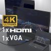 7in1 2x USB-C (Type C), 2x USB-A, HDMI, VGA -HUB Dokkoló Állomás