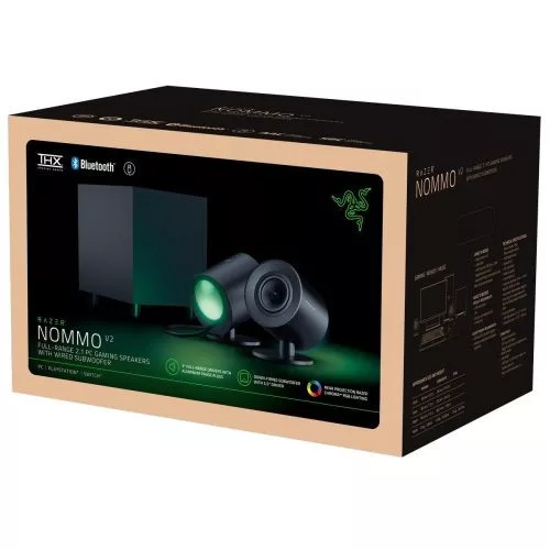 Razer Nommo V2 Speakers vezetékes és vezeték nélküli 2.1 Sound System (fekete)