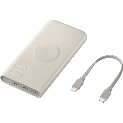 Samsung Power Bank 25W vezeték nélküli gyorstöltéssel - bézs