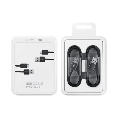 Samsung USB-A - USB-C Kábelcsomag - 1.5m - 2db - Fekete
