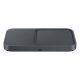 Samsung Wireless Charger Duo Pad 2 az 1-ben, 15 W EP-P5400 utazási töltővel (25 W) + USB kábel, fekete