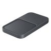 Samsung Wireless Charger Duo Pad 2 az 1-ben, 15 W EP-P5400 utazási töltővel (25 W) + USB kábel, fekete