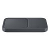 Samsung Wireless Charger Duo Pad 2 az 1-ben, 15 W EP-P5400 utazási töltővel (25 W) + USB kábel, fekete