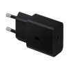 Samsung 15W-os utazótöltő Type-C – Type-C kábellel, fekete