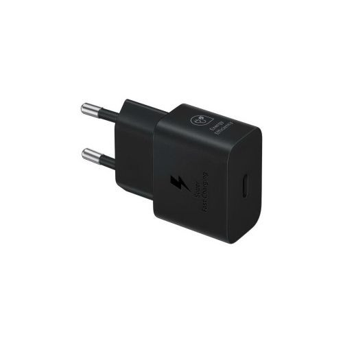 Samsung 25W-os utazótöltő PD 3.0 kábel nélkül, fekete