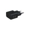 Samsung 25W-os utazótöltő PD 3.0 kábel nélkül, fekete