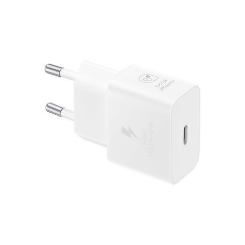 Samsung 25W-os utazótöltő PD 3.0 kábel nélkül, fehér