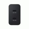 Samsung Travel Charger Duo 50W EP-T5020 Type-C-C típusú kábellel (1,8 m) Fekete EU