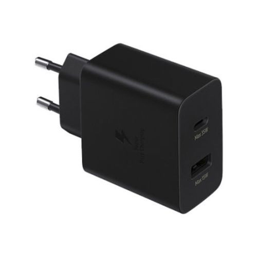 Samsung utazási töltő gyorstöltő C+U, QC 3.0, PD 3.0, 35W, fekete EU