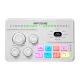 Fifine SC8W RGB gaming hangkeverő - fehér