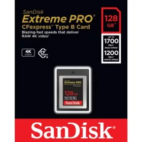 SanDisk Extreme PRO CFexpress Type B 128GB (1700/1200 MB/s)