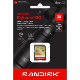 SanDisk Extreme GO SDHC 32GB CL10 UHS-I U3 V30 (100/60 MB/s)