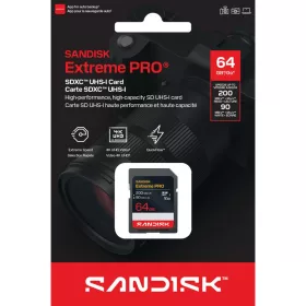   SanDisk Extreme PRO SDXC 64GB CL10 UHS-I U3 V30 (200/90 MB/s)