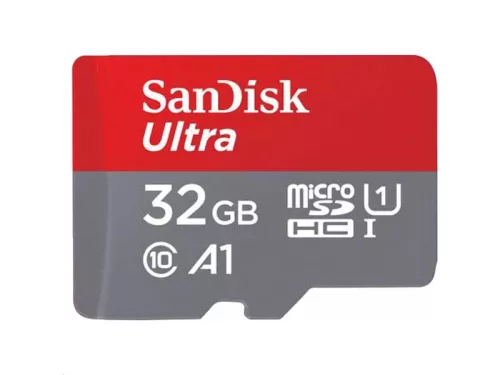 SanDisk Ultra micro SDHC 32GB + adapter A1 CL10 UHS-I (120 MB/s)