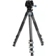 Sirui szénszálas tripod + univerzális rögzítő bilincs/gun clamp + szintező talp