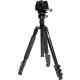 Sirui alumínium tripod szett + univerzális rögzítő bilincs/gun clamp + szintezőtalp