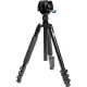 Sirui ET-2004 alumínium tripod szett + univerzális rögzítő bilincs/gun clamp