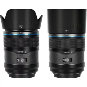   SIRUI Sniper Objektív APS-C AF Kit 16 és 75mm F1.2 SONY E-Mount - Fekete