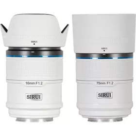   SIRUI Sniper Objektív APS-C AF Kit 16 és 75mm F1.2 Fujifilm X-Mount - Fehér